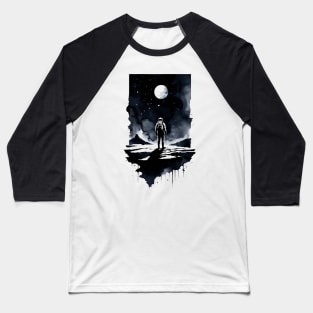 Astronaut in a Distant Planet Baseball T-Shirt